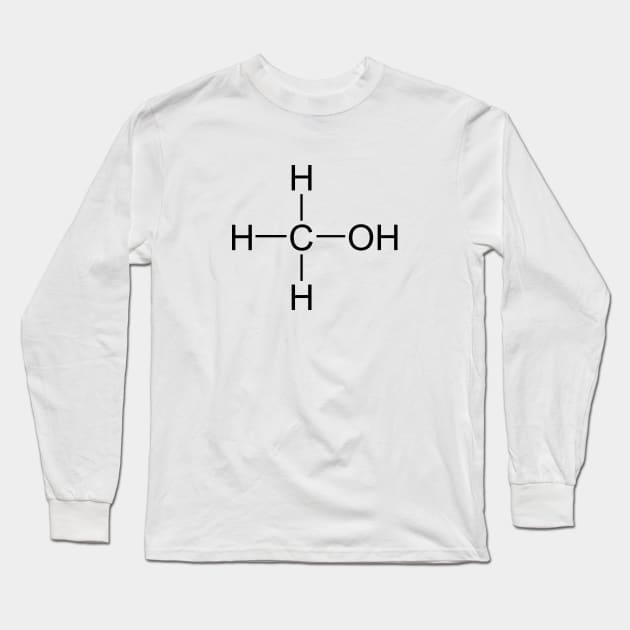 Methanol CH3OH CH4O Long Sleeve T-Shirt by Zeeph